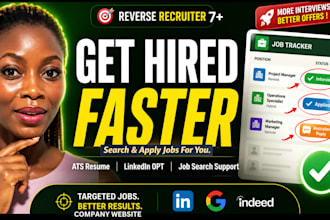 reverse recruit, search and apply jobs with ats resume linkedin opt job support