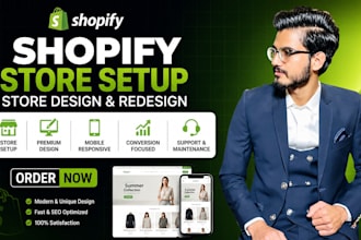 design or redesign shopify store for better conversions