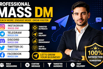 send 300k mass dm instagram mass dm telegram mass dm twitter mass dm discord dm
