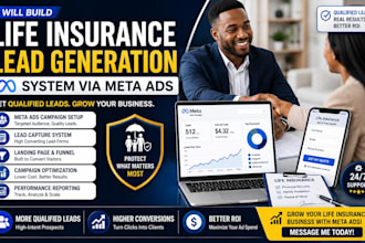 build meta ads campaigns for life insurance agents to get qualified clients