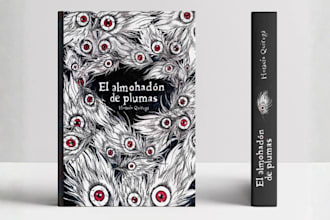 create hand drawn illustrations for books and covers