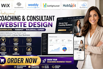 create gohighlevel hubspot or builderall coaching consultant business website