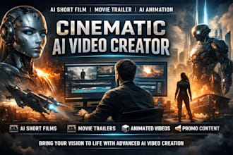 create cinematic,ai short film,ai movie trailer,ai animation,ai video creator