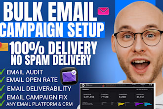 do bulk email campaign setup email blast with high inbox delivery