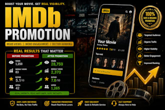 promote your imdb movie and improve  starmeter rank