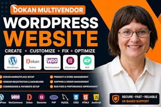 create or customize dokan multivendor website and fix dokan issues or errors