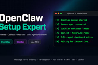 install openclaw open claw hermes mac mini multi agent dashboard obsidian