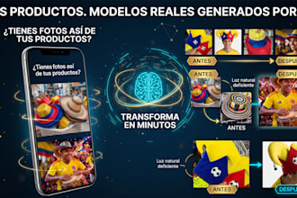 imagenes de productos con modelos con ia