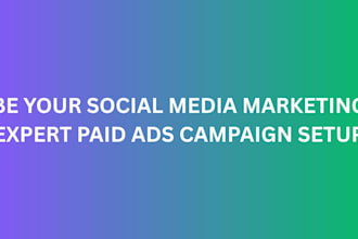be your social media marketing expert paid ads campaign setup