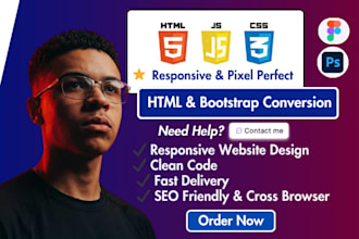 convert figma to html figma to react, psd to html bootstrap tailwind css website