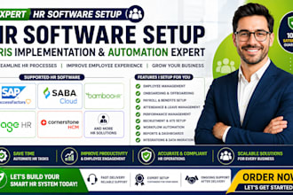 setup HR software sap successfactors saba cloud bamboohr sage HR cornerstone hcm