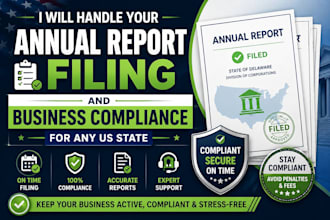 handle your annual report filing and business compliance for any US state