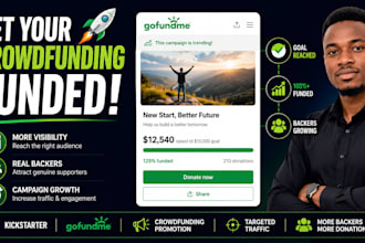 promote crowdfunding campaign kickstarter gofundme traffic
