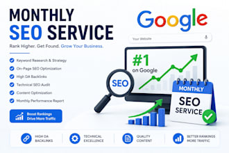 do monthly SEO service with high da backlinks