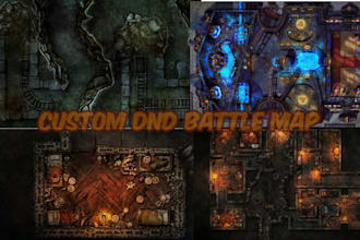 create high quality  dnd battlemaps, fantasy dungeon maps, and vtt environment