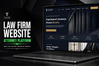 build a premium legal page, law firm website or attorney website for lawyers
