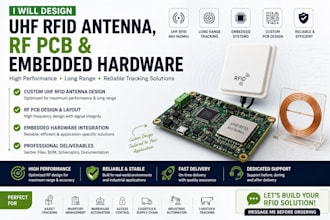 design uhf rfid antenna, rf pcb and embedded hardware