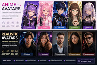 do personalize and anime realistic avatars for streaming brands