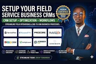 setup servicetitan housecall pro procore gohighlevel hubspot zoho and jobber CRM