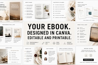 design canva ebook, editable pdf freebies, pdf layout design lead magnet