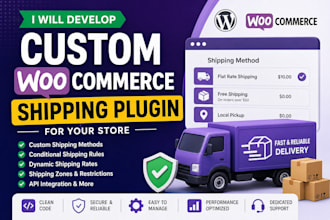 develop custom woocommerce shipping plugin for your store
