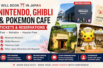book nintendo museum and pokemon cafe tickets