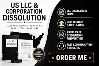 dissolve US llc, cancel corporation, and close ein