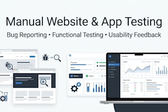 manually test your website or app