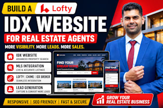 design a lead generating idx website for real estate
