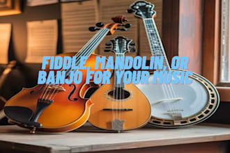 record pro fiddle, mandolin, or banjo for your music