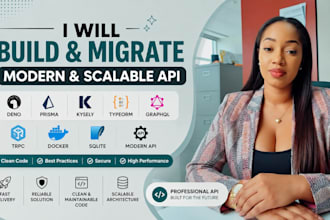 build migrate deno prisma kysely typeorm  graph trpc docker sqlite modern API