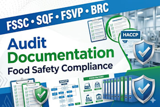 do complete document for fssc, scf, fsvp and brc audit