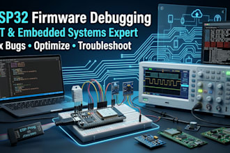 develop firmware debugging solutions for esp32 embedded systems