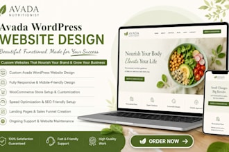 create a responsive wordpress website using avada theme