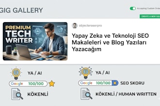 write SEO optimized tech blog posts