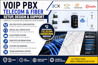 design telecom, fiber optic, voip pbx, and low voltage cad drawings