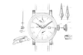 design luxury watch animation, 3d wristwatch 2d technical drawing printing