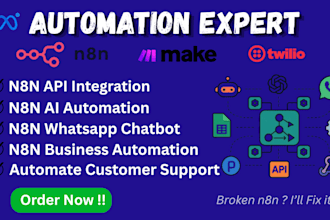 fix n8n workflow build n8n ai agent n8n automation whatsapp chatbot API setup