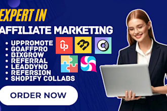 do uppromote goaffpro bixgrow referral leaddyno shopify collabs refersion