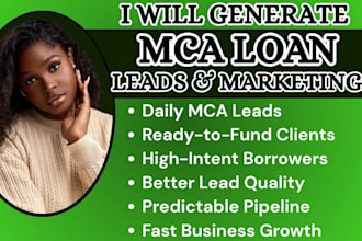 mca loan leads business funding leads business loan leads mca lead generation