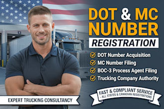 do usdot and mc number registration with boc3 filing for trucking company