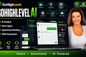 setup gohighlevel ai voice agent, ai chatbot and automation