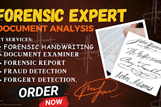 forensic examination of document images signature handwriting fraud detection
