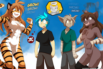 draw your sfw or nsfw comic strip or manga