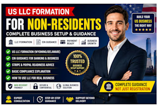 help you form a US llc for non residents  with ein and business setup guidance