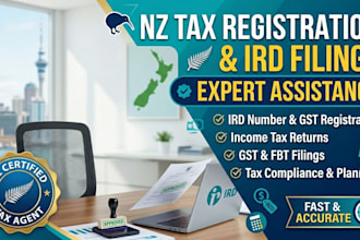 assist with new zealand tax registration and ird filings