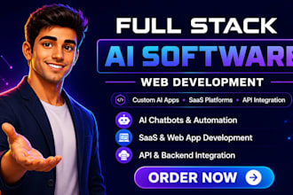 build ai full stack website, backend and frontend