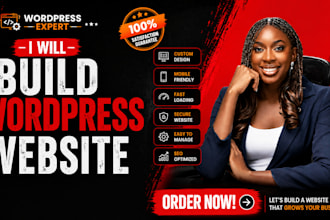 build a wordpress website on godaddy, bluehost, or hostinger