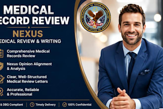 provide medical records review align with nexus opinion
