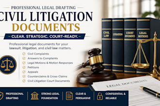 draft civil complaints, answers, and litigation documents